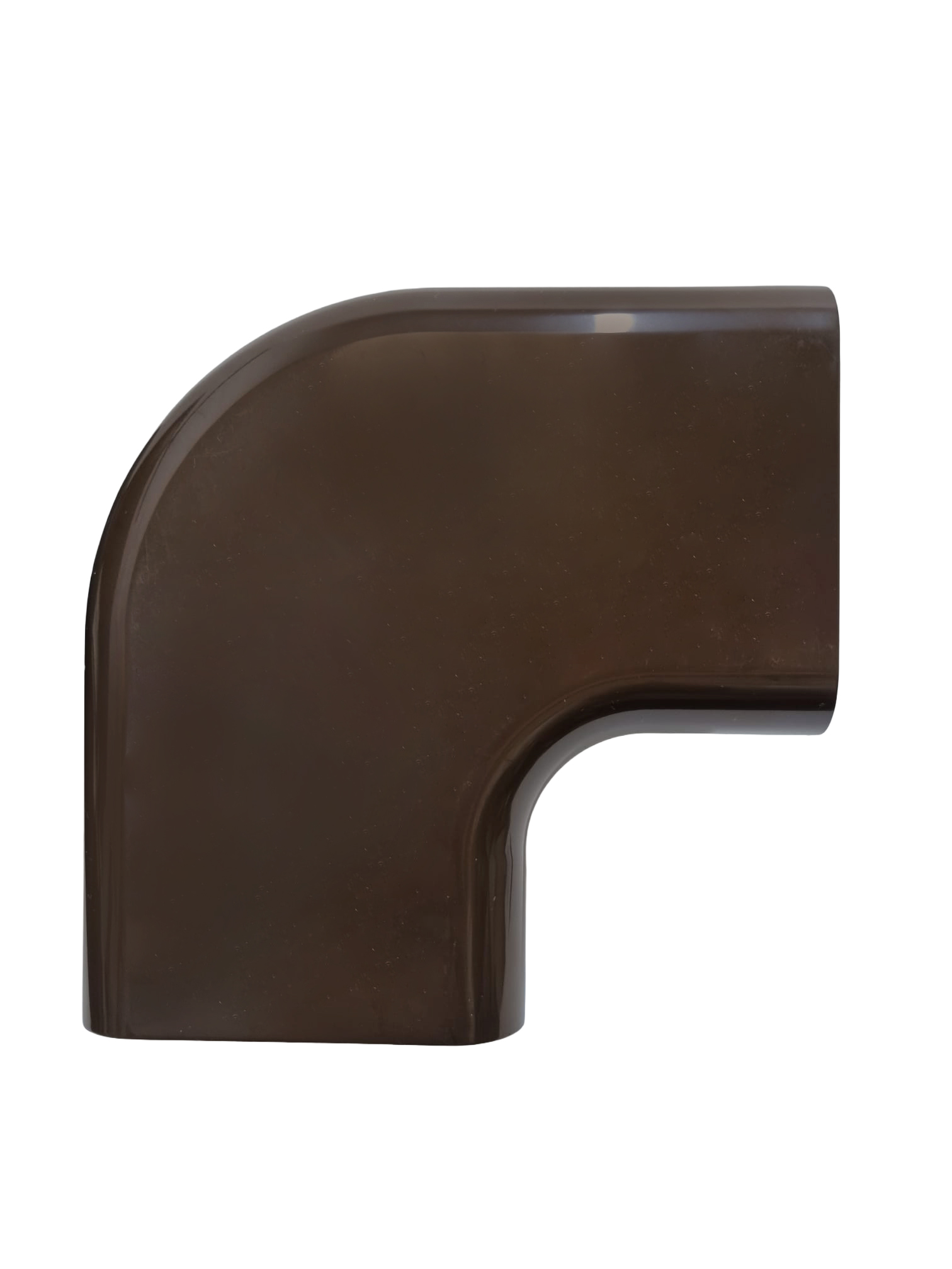 Durable Plastic Trunking Plane Curve Brown 80x60 Connector Air Conditioning