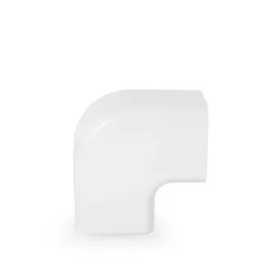 Durable Plastic Trunking Plane Curve Off White 90x65 Connector Air Con