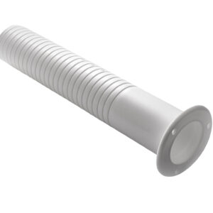 350mm white plastic wall passage for air conditioning pipes and electrical cables