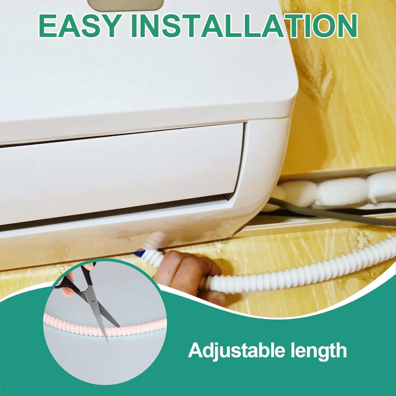 18mm condensate pipe 30m white drain hose for air conditioning systems