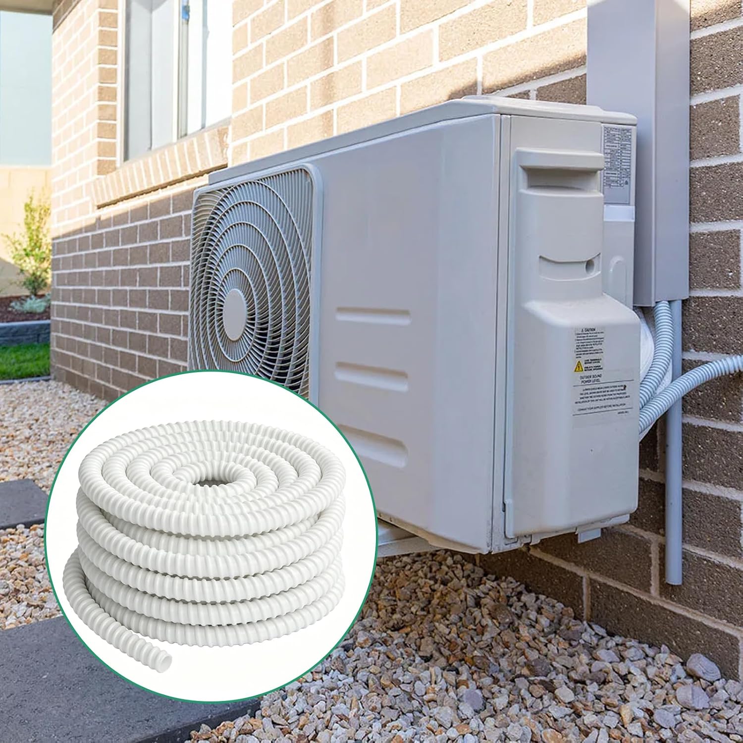 20mm x 30m White Condensate Pipe Air Conditioning Drain Hose - Image 5