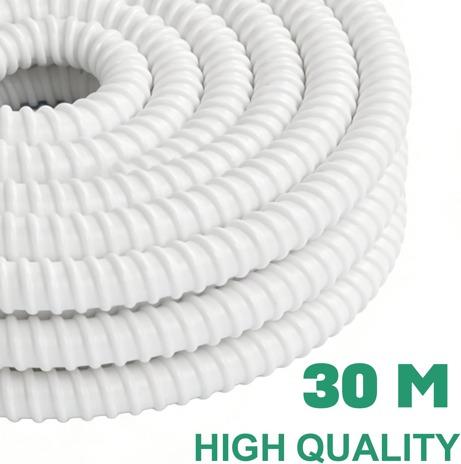 20mm x 30m White Condensate Pipe Air Conditioning Drain Hose - Image 2