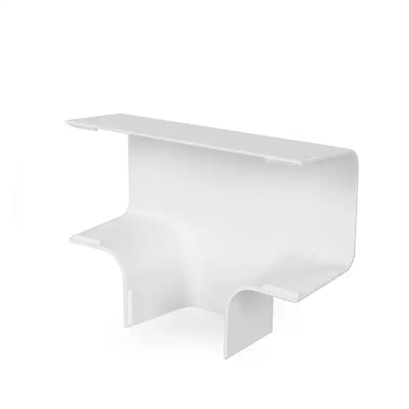 Durable Plastic Trunking T Connector Off White 90x65 Air Conditioning - Image 3