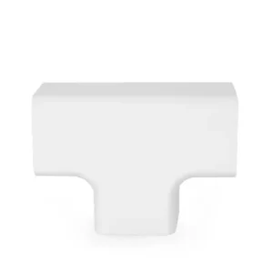 Durable Plastic Trunking T Connector White 80x60 Air Conditioning