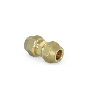 1/4″ Flare Coupler for Copper Refrigerant Pipes - HVAC AC Air Conditioning Connector with 2 Nuts - R410A R32 Compatible