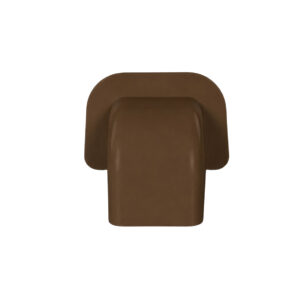 80x60 brown trunking corner elbow for air conditioning and heat pump trunking systems