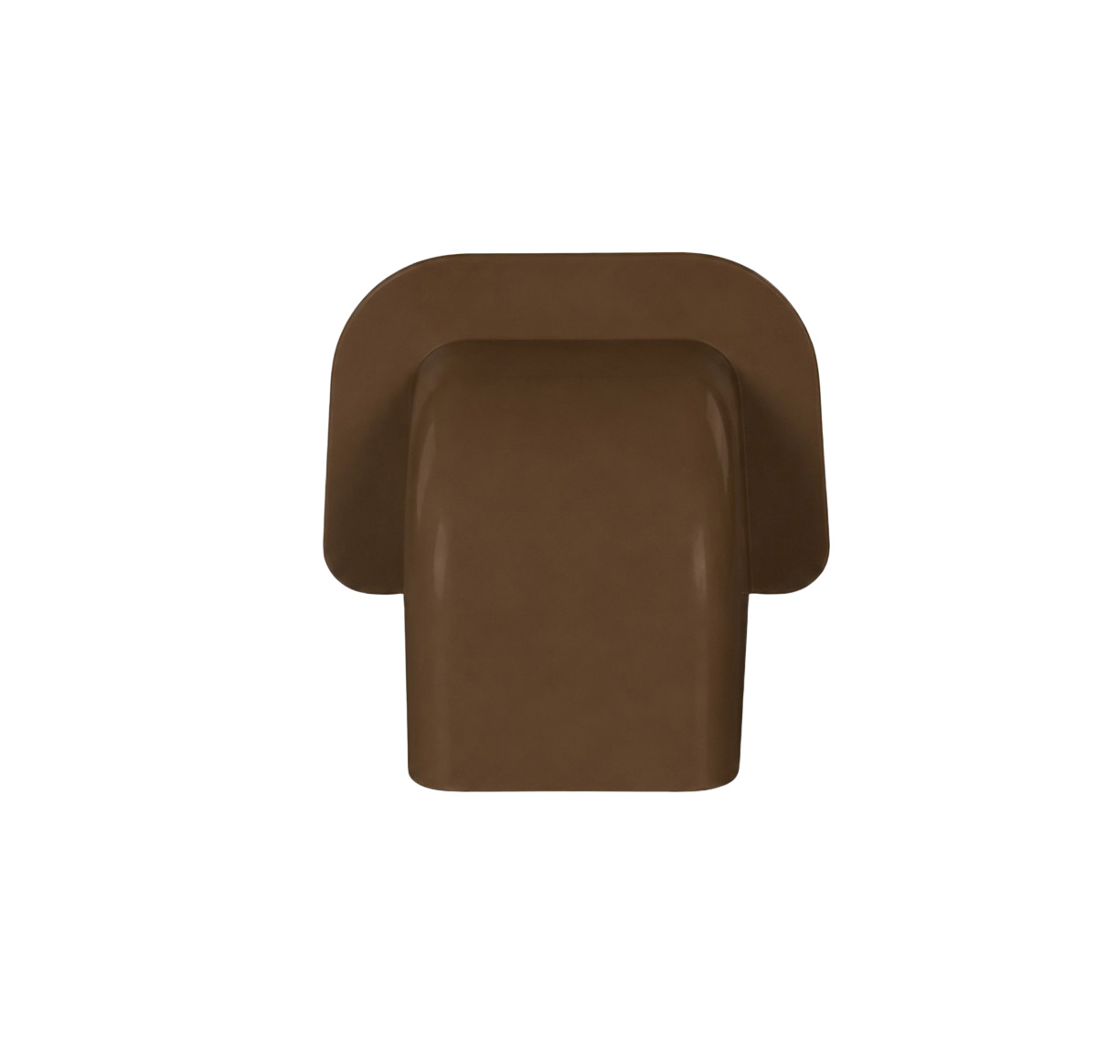 80x60 brown trunking corner elbow for air conditioning and heat pump trunking systems