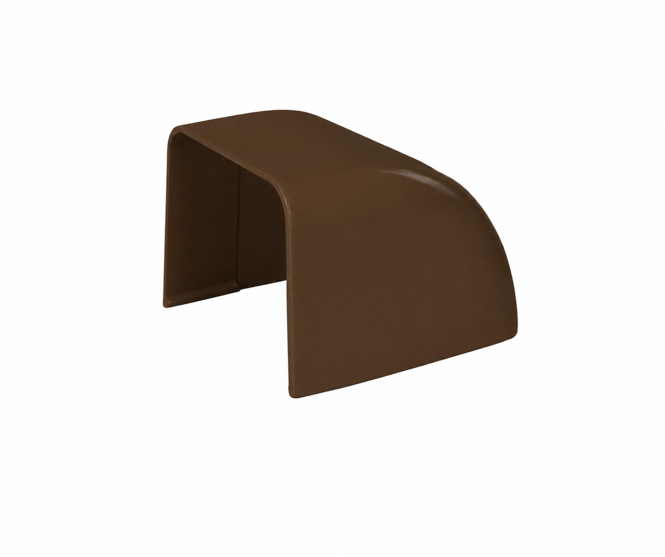 80x60 Trunking Cover Cup Brown AC Trunking Connector - Image 2