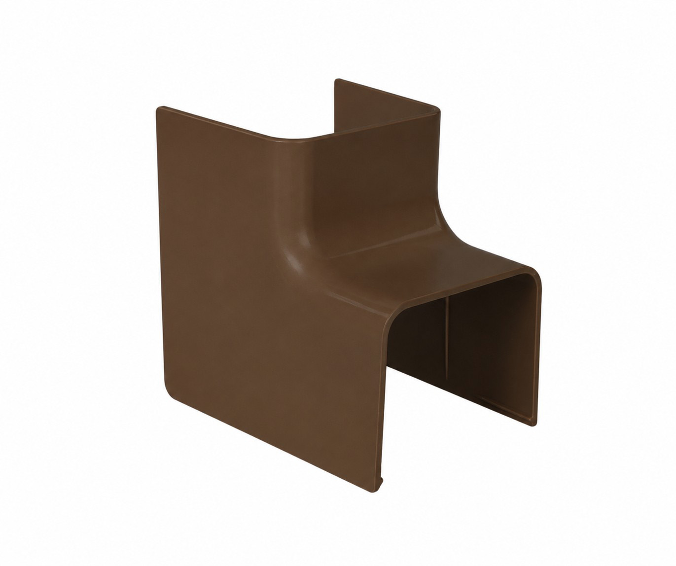 80x60 internal corner brown for air conditioning trunking