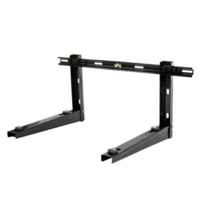 550mm black wall bracket for air conditioners and heat pumps with 150kg load capacity