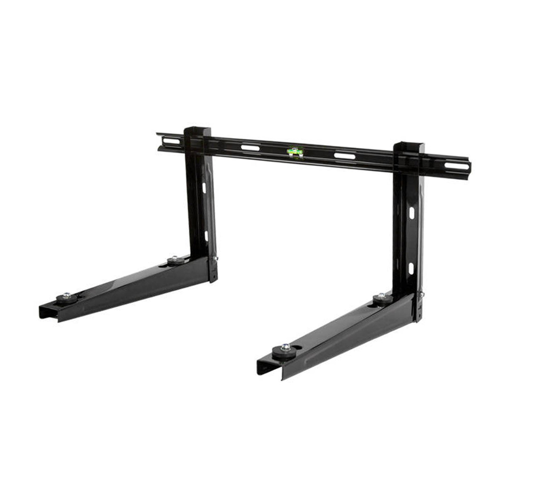 550mm black wall bracket for air conditioners and heat pumps with 150kg load capacity
